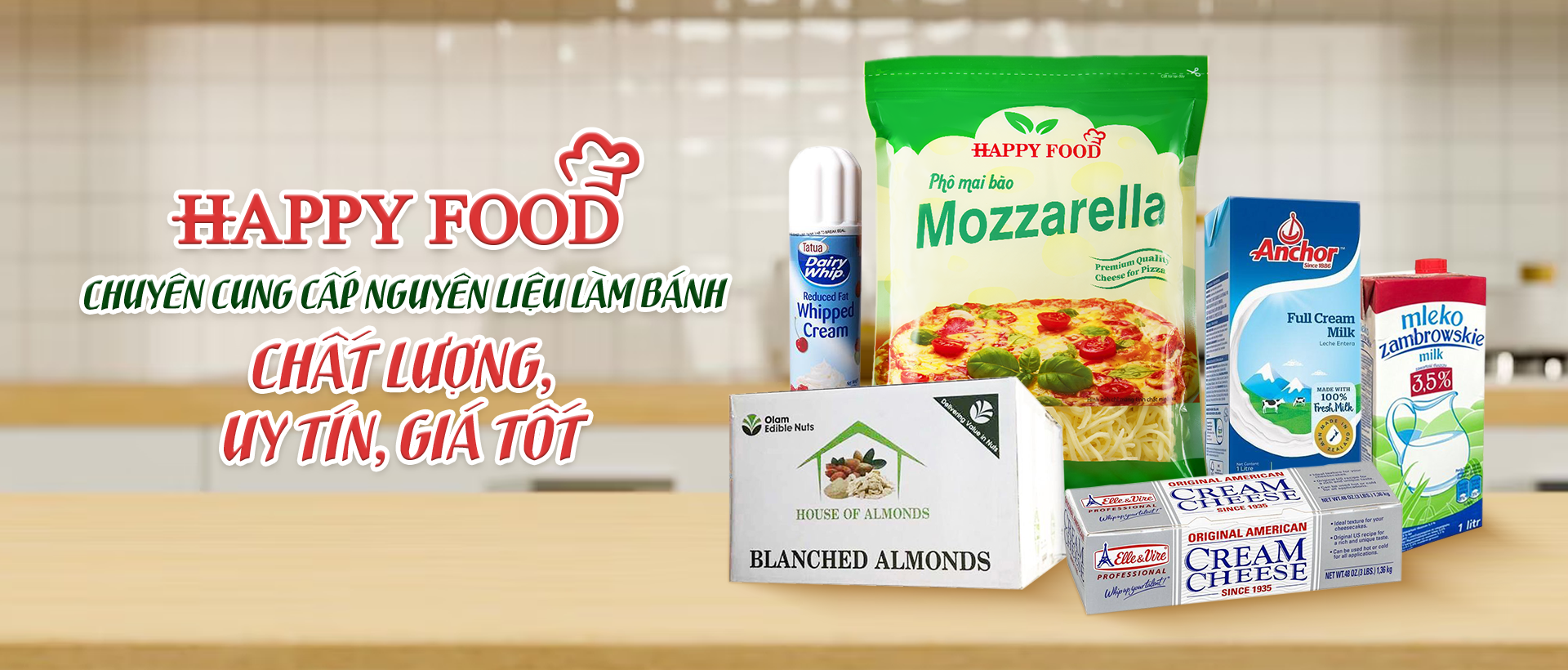 Happy Food - Nhà Cung Ứng Nguyên Liệu Làm Bánh Chất Lượng Cao Tại Việt Nam